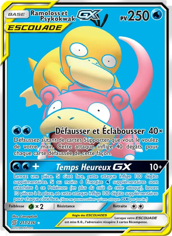 Carte Ramoloss et Psykokwak GX