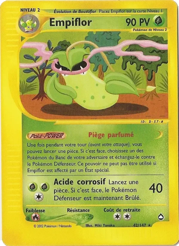 Carte Pokémon Empiflor — Aquapolis