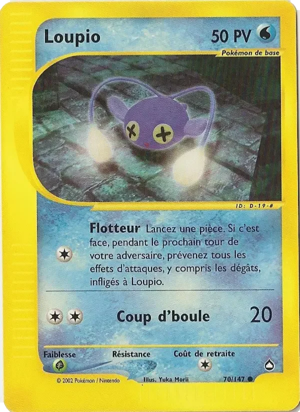 Carte Pokémon Loupio — Aquapolis