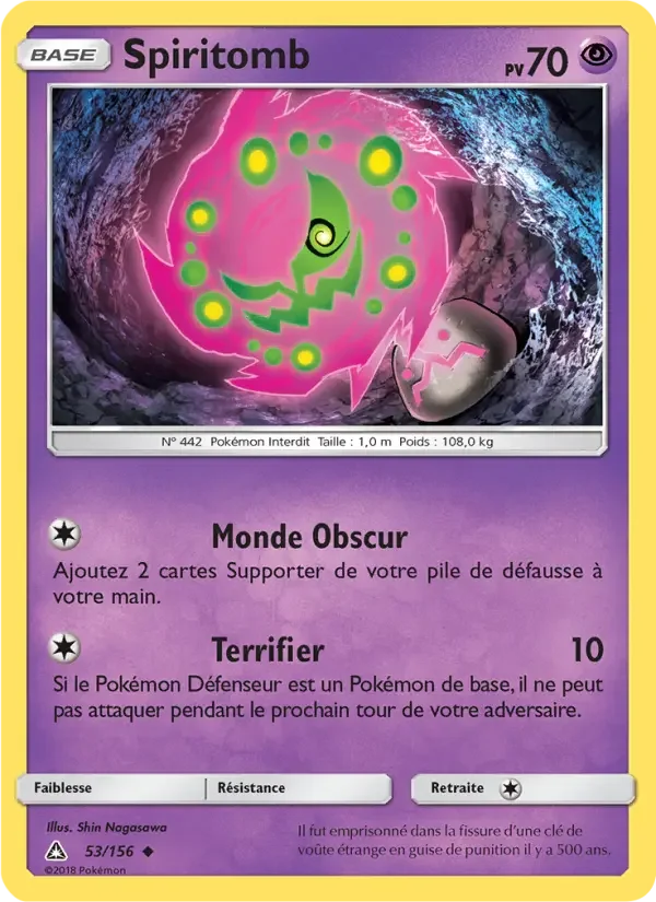Carte Pokémon Spiritomb — Ultra-Prisme