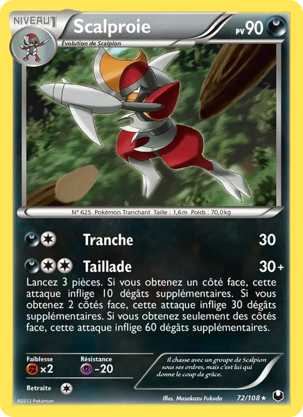 Carte Pokémon Scalproie — Explorateurs Obscurs