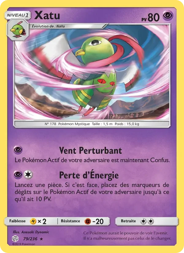 Carte Pokémon Xatu — Éclipse Cosmique