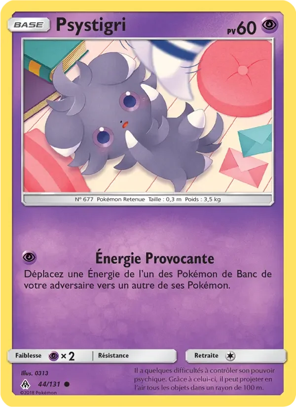 Carte Pokémon Psystigri — Lumière Interdite