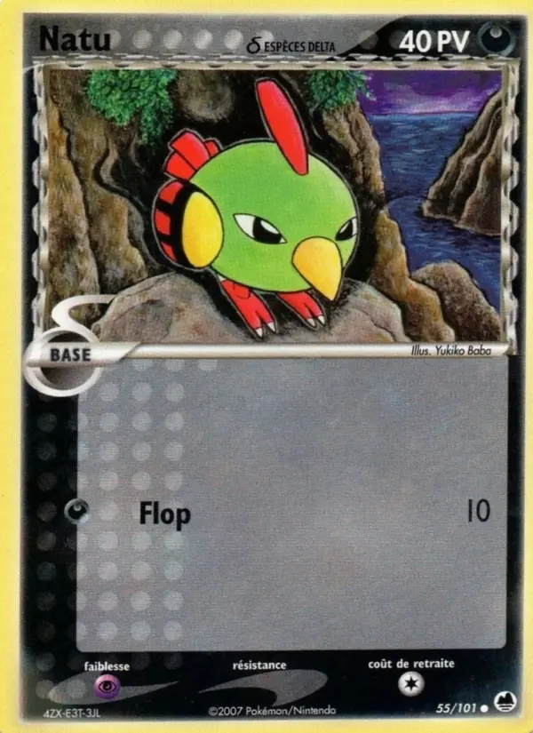 Carte Pokémon Natu δ — Île des Dragons