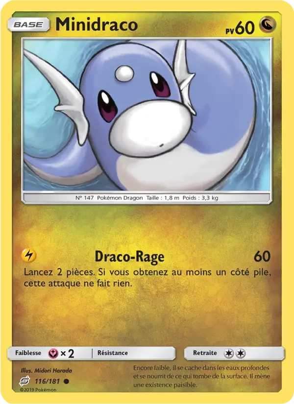 Carte Pokémon Minidraco — Duo de Choc