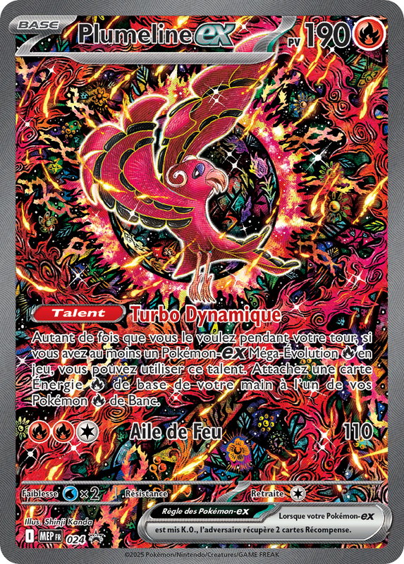 Carte Pokémon Plumeline-ex — Promos Méga-Évolution