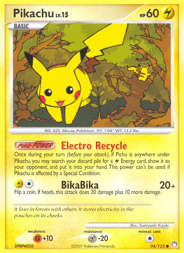 Carte Pikachu