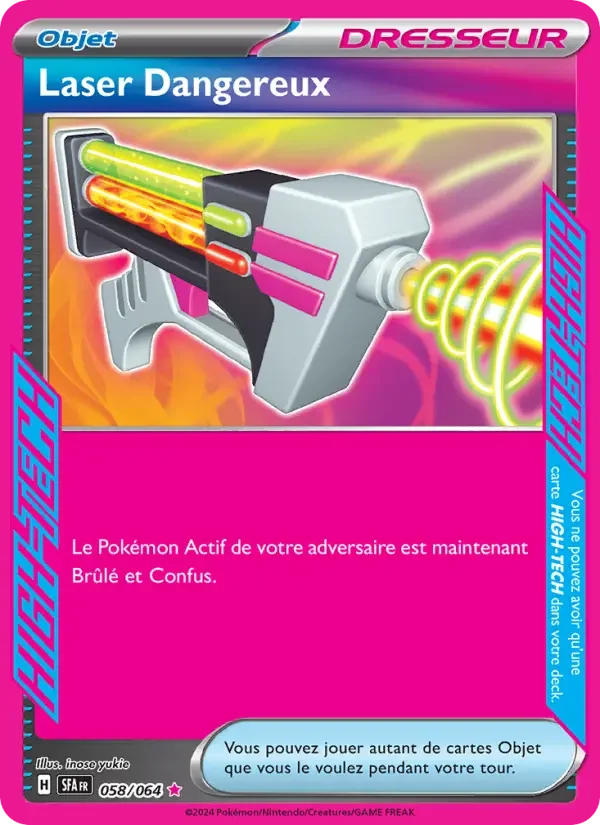 Carte Laser Dangereux