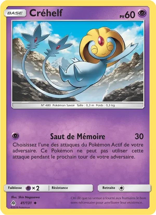 Carte Pokémon Créhelf — Lumière Interdite