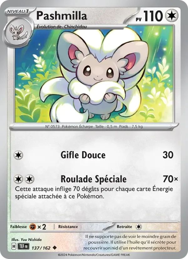 Carte Pokémon Pashmilla — Forces Temporelles