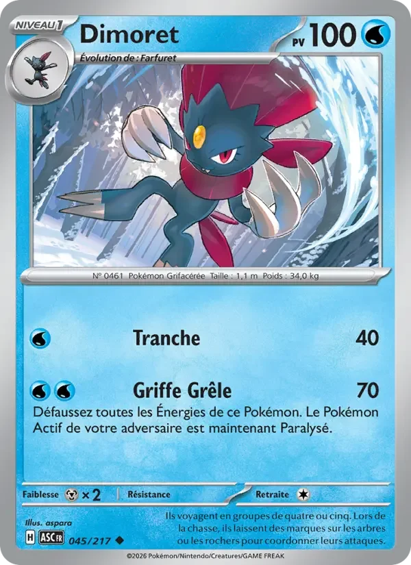 Carte Pokémon Dimoret — Héros Transcendants