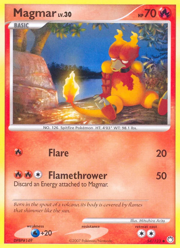 Carte Pokémon Magmar — Trésors Mystérieux