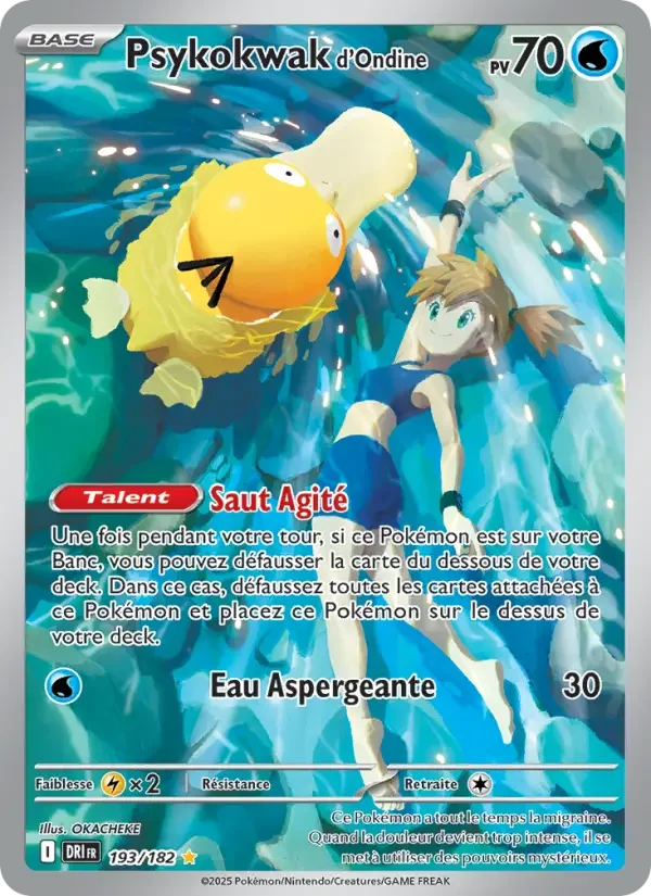 Carte Pokémon Psykokwak d'Ondine — Rivalités Destinées