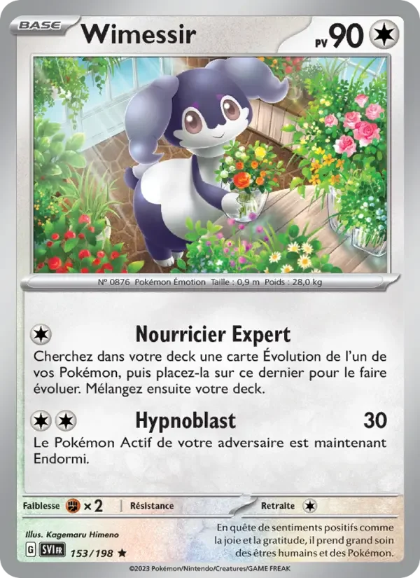 Carte Pokémon Wimessir — Écarlate et Violet