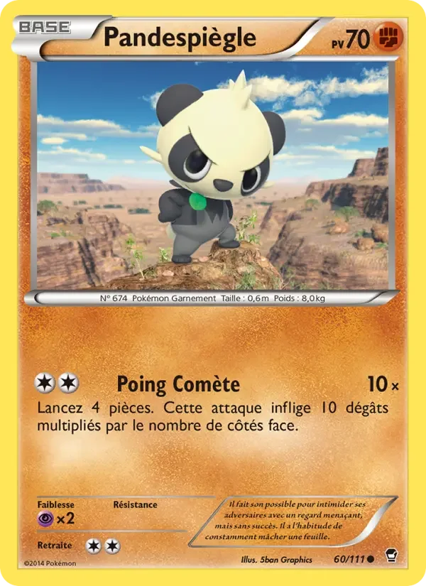 Carte Pokémon Pandespiègle — Poings Furieux
