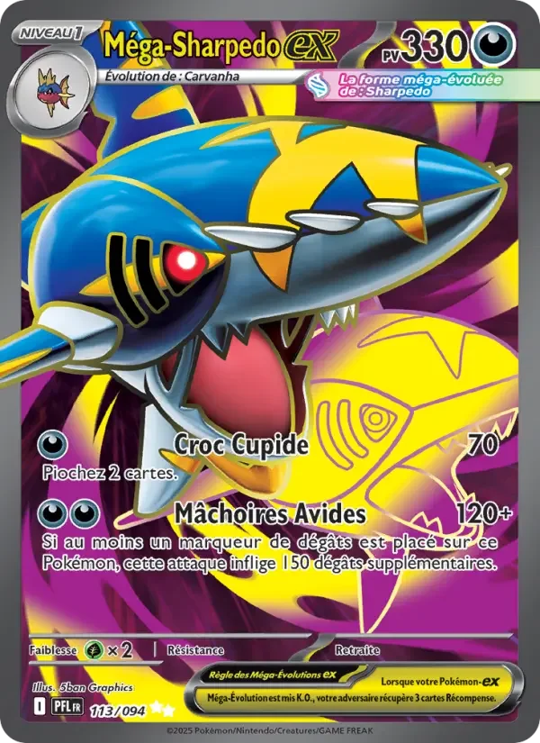 Carte Méga-Sharpedo-ex