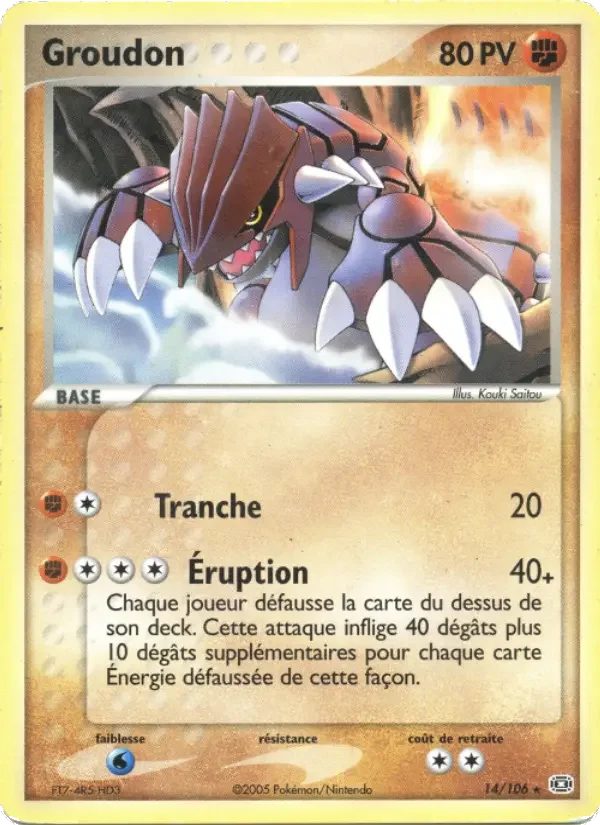 Carte Groudon