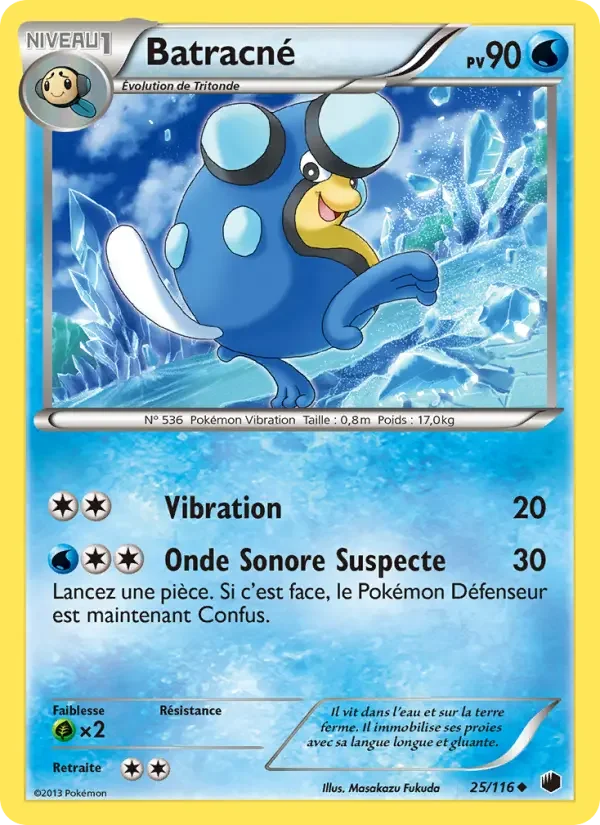Carte Pokémon Batracné — Glaciation Plasma