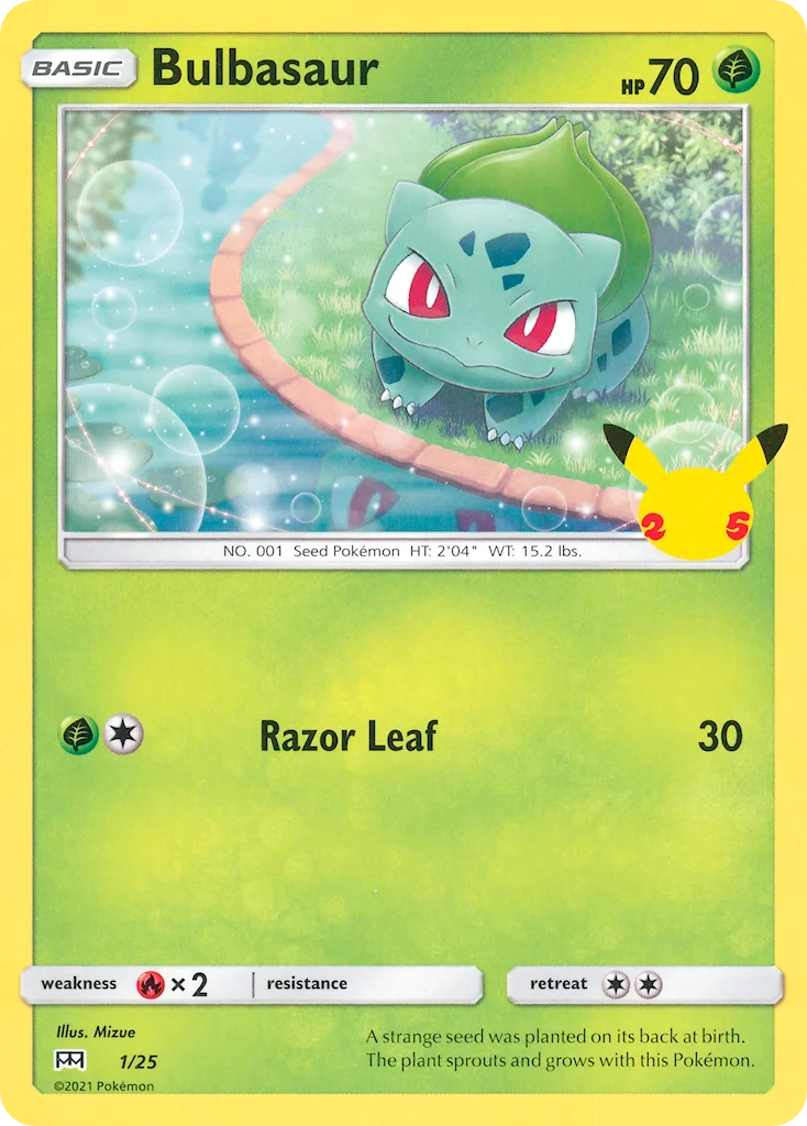 Carte Pokémon Bulbizarre — 2021 Promo McDonald's