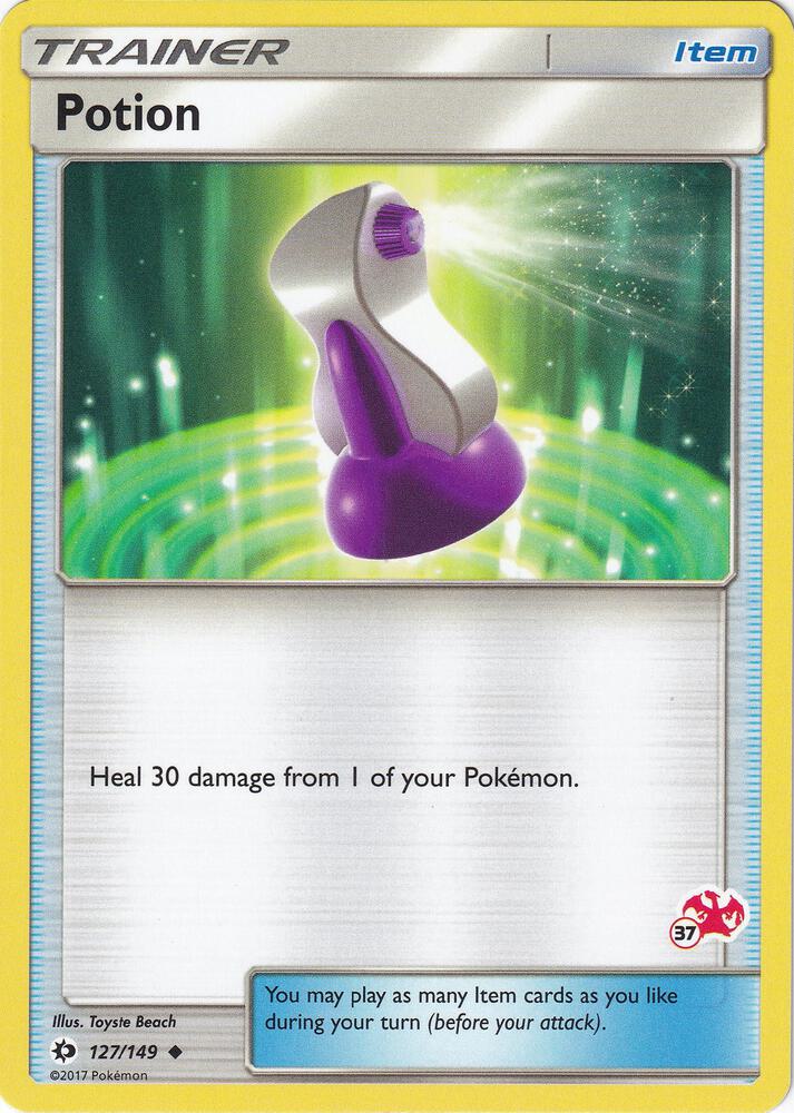 Carte Pokémon Potion — Soleil et Lune
