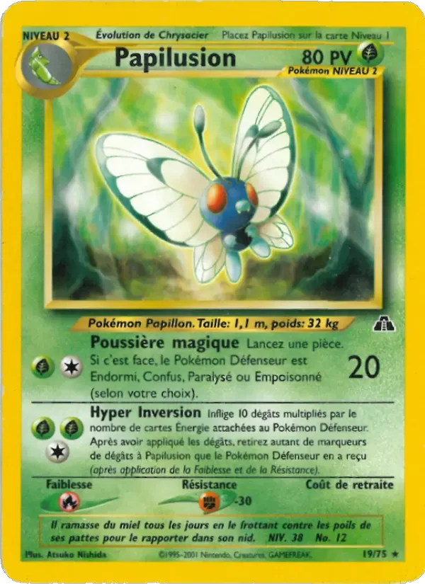 Carte Pokémon Papilusion — Neo Discovery