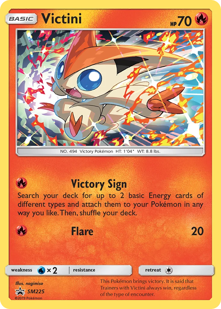 Carte Pokémon Victini — Promos Soleil et Lune