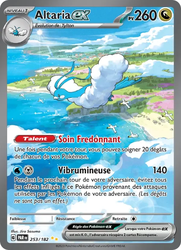 Carte Pokémon Altaria-ex — Faille Paradoxe