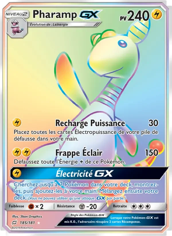 Carte Pokémon Pharamp GX — Duo de Choc