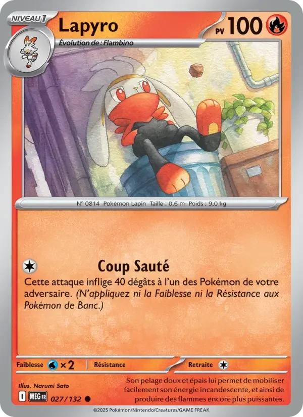 Carte Pokémon Lapyro — Méga-Évolution