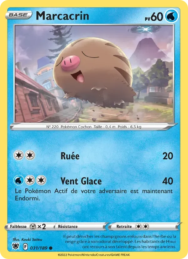 Carte Pokémon Marcacrin — Astres Radieux