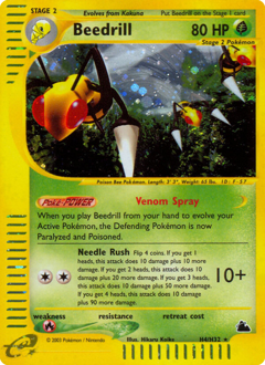 Carte Pokémon Dardargnan — Skyridge