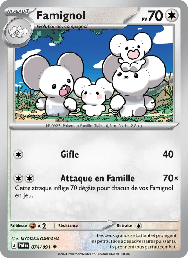 Carte Pokémon Famignol — Destinées de Paldea