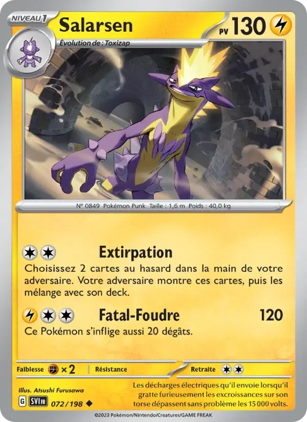 Carte Pokémon Salarsen — Écarlate et Violet