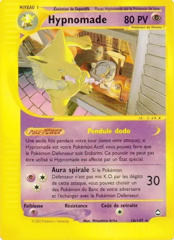 Carte Pokémon Hypnomade — Aquapolis