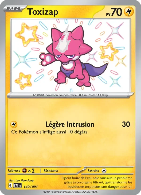 Carte Pokémon Toxizap — Destinées de Paldea