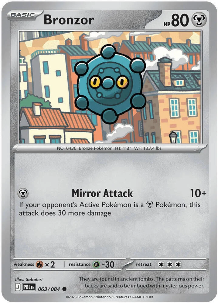 Carte Pokémon Bronzor — Nuit Noire