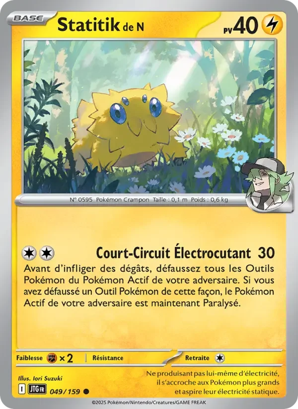Carte Pokémon Statitik de N — Aventures Ensemble