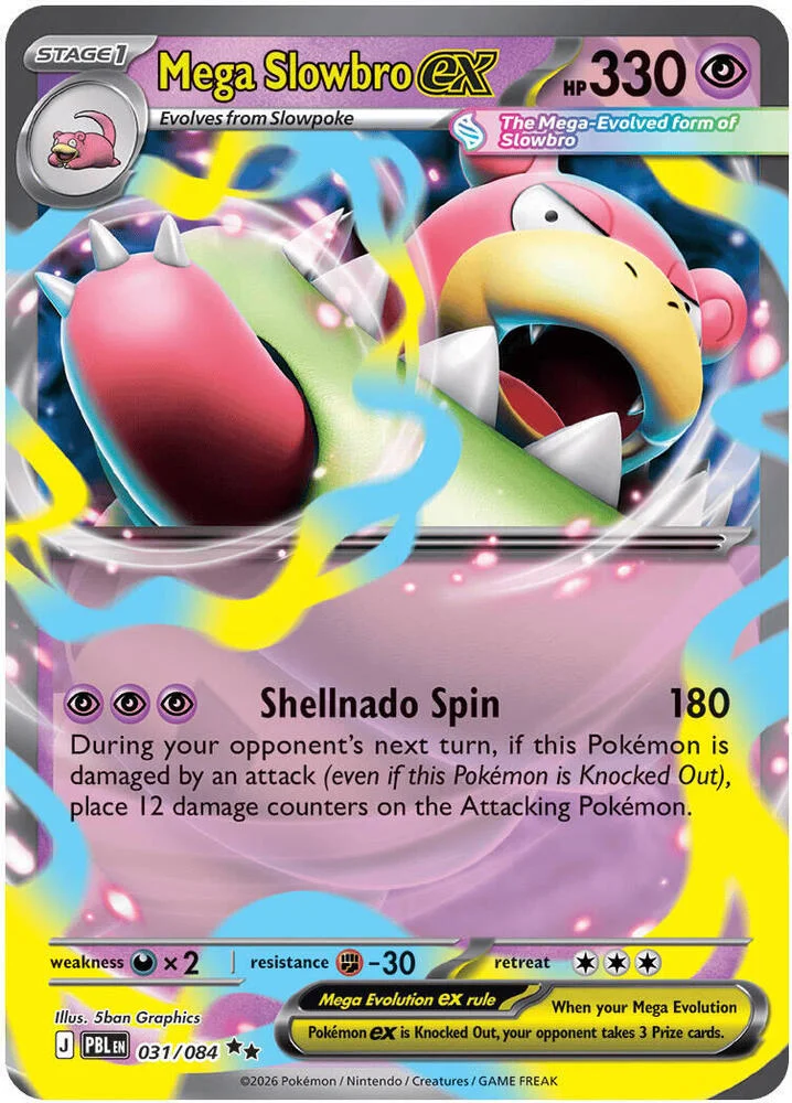 Carte Pokémon Mega Slowbro ex — Nuit Noire