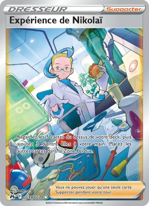 Carte Pokémon Expérience de Nikolaï — Zénith Suprême
