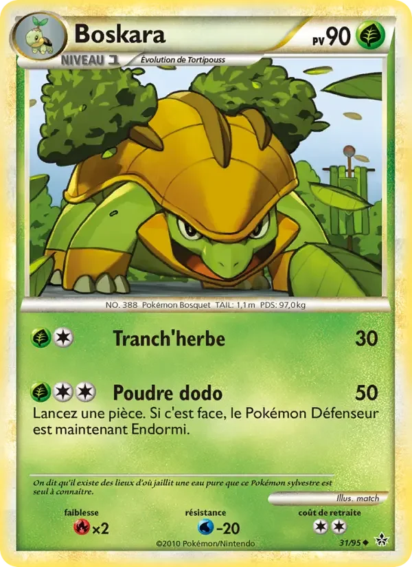 Carte Pokémon Boskara — Déchaînement