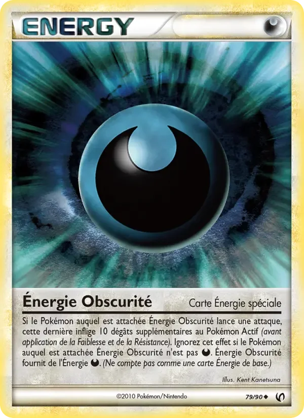 Carte Pokémon Énergie Obscurité — Indomptable