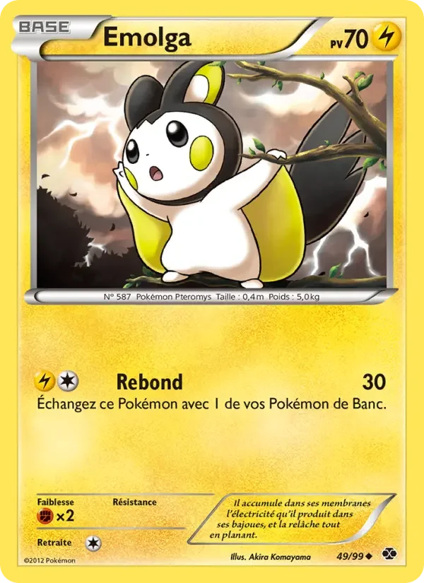 Carte Pokémon Emolga — Destinées Futures