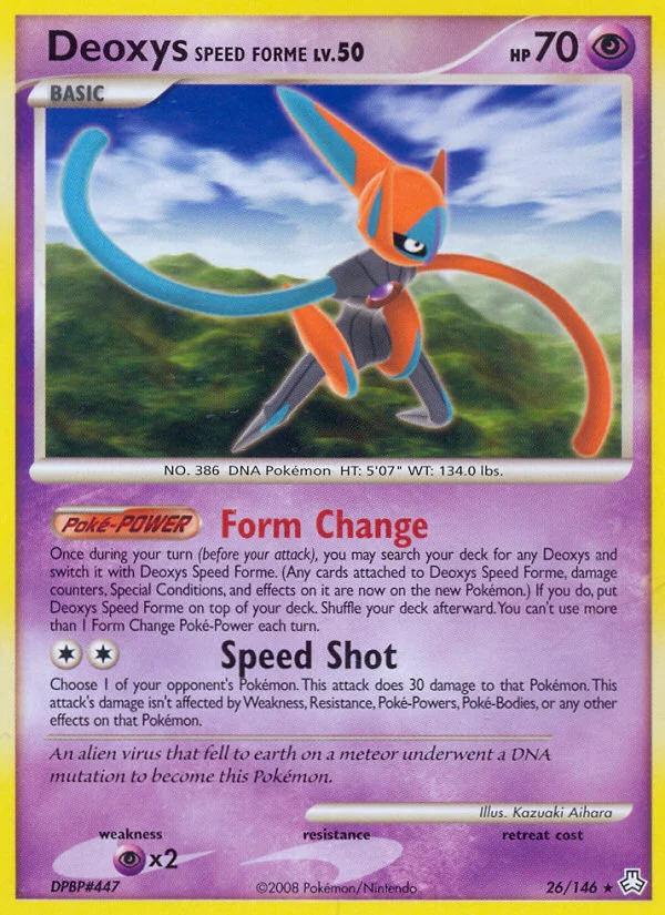 Carte Pokémon Deoxys Forme Vitesse — Éveil des Légendes