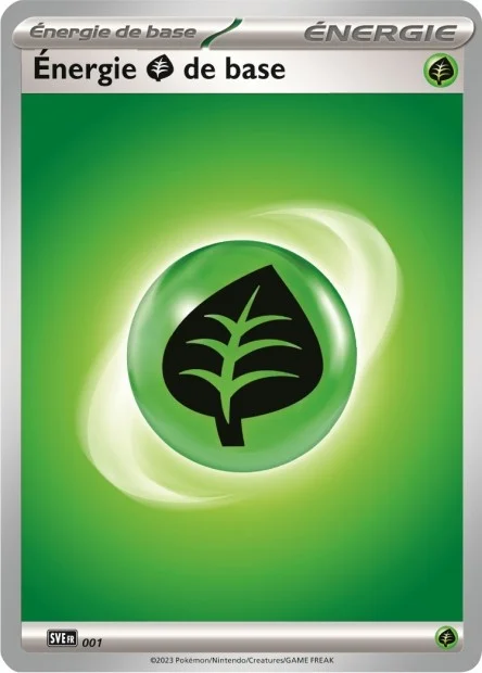 Carte Pokémon Énergie Plante — Écarlate et Violet