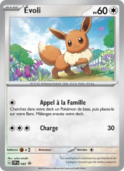 Carte Pokémon Évoli — Promos Écarlate et Violet