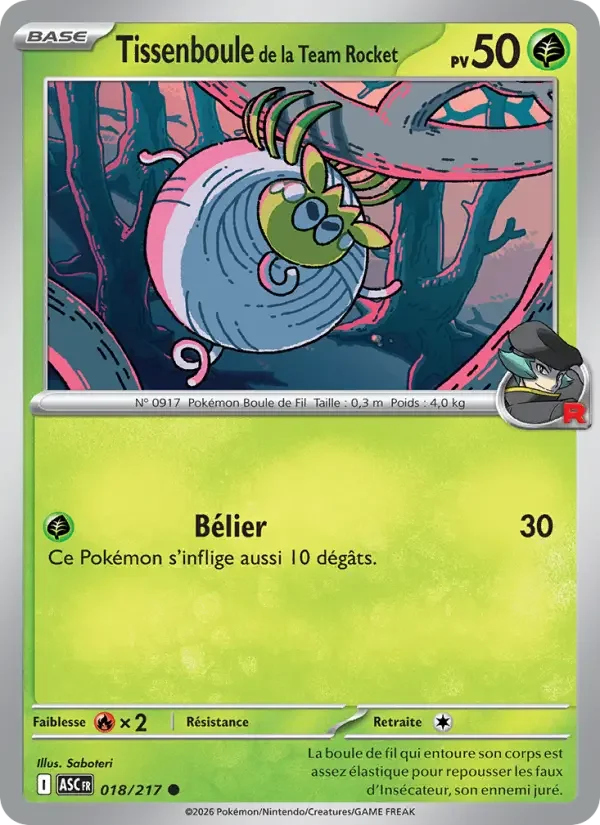 Carte Tissenboule de la Team Rocket