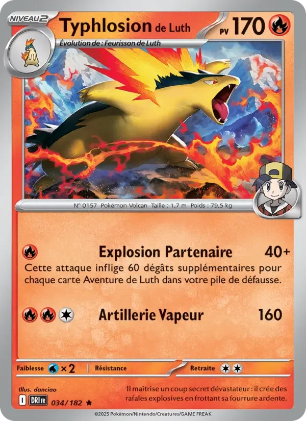 Carte Pokémon Typhlosion de Luth — Rivalités Destinées