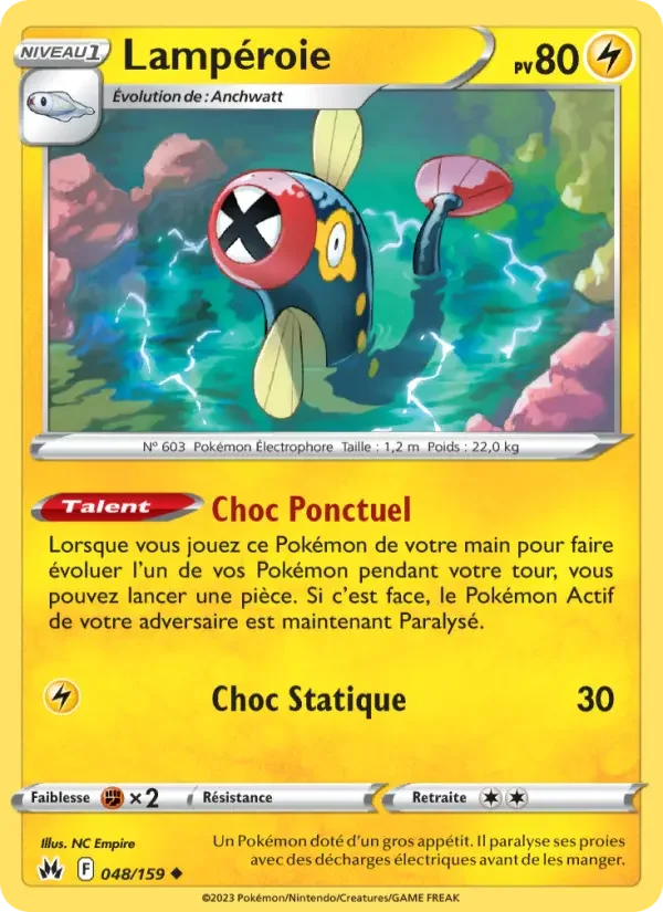 Carte Pokémon Lampéroie — Zénith Suprême