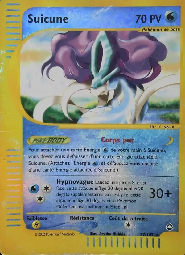 Carte Pokémon Suicune — Aquapolis