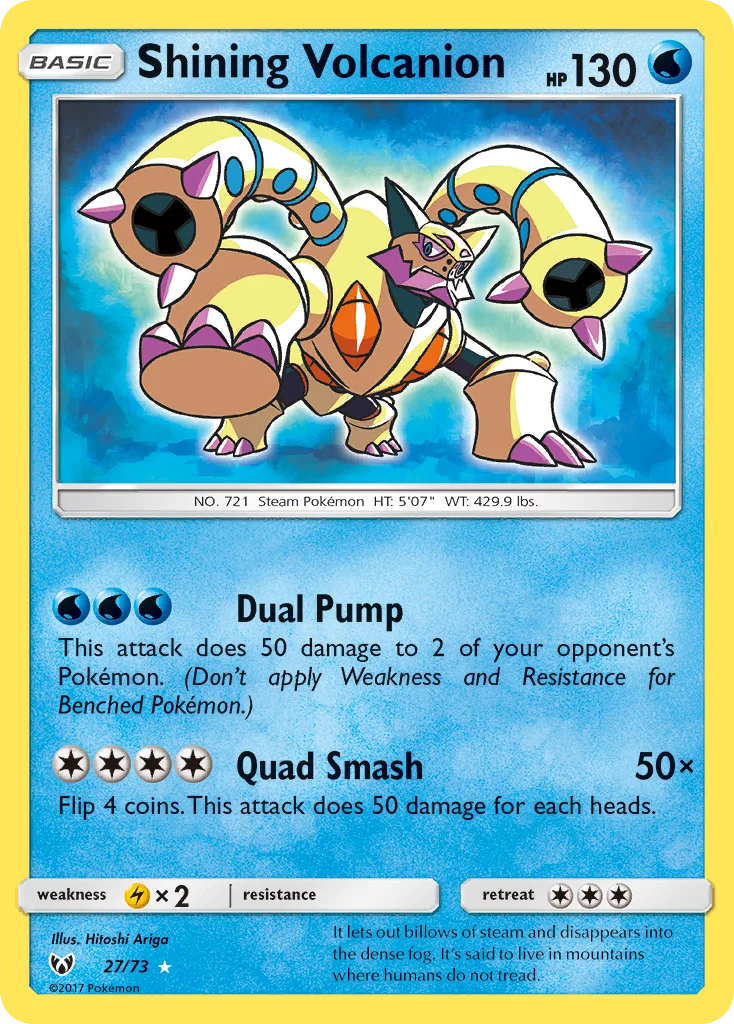 Carte Volcanion Brillant